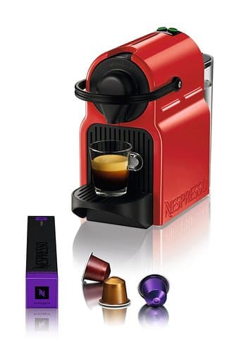 Barely used Nespresso Inissia Espresso Machine in red 1