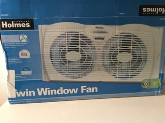 Holmes Twin Window Fan: Bought June 2017, Barely Used 1