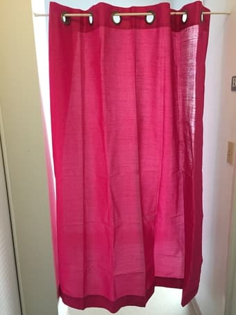 Pink Panel Curtain 1