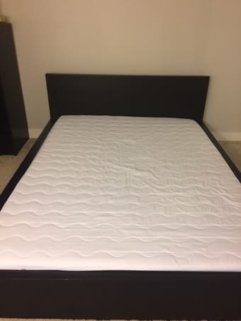Bed frame and mattress for sale: queen 2