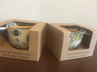 Two Bowls with Chopsticks (Brand New) 1