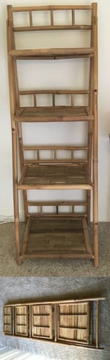 Folding Bamboo Bookshelf 1