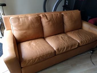 Leather Couch Sleeper Sofa - You Haul 1