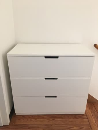 IKEA 3-drawer dresser white (MALM) 1