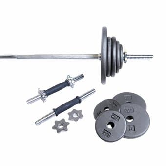 CAP Barbell Regular 110-Pound Weight Set with 5-Feet Threaded Standard 1