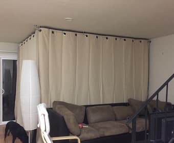 Room Divider Curtains and/or Fixtures for Sale 1