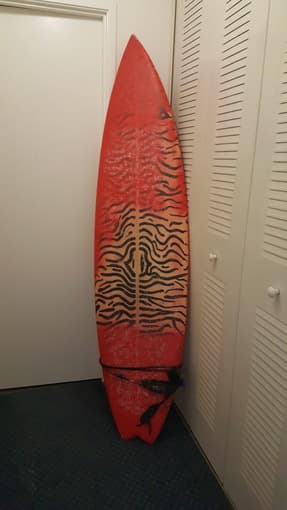 Surfboard, wetsuit, car rack!!!! 1