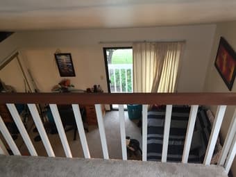 Large master bedroom w loft, private full bath, balcony, parking spot 1