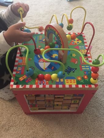 Toddler's wooden activity box 2