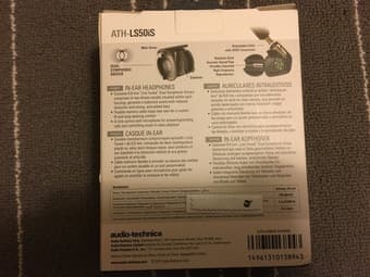 Audio Technica in ear headphone LS50is with microphone 3