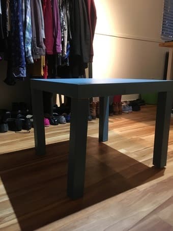 Blue IKEA side table (2 available) 1
