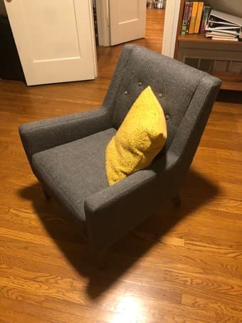 West Elm mid-century armchair 1