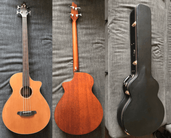Fretless Acoustic Bass: Breedlove Atlas Series Solo BJ350/CMe4Fretless 2