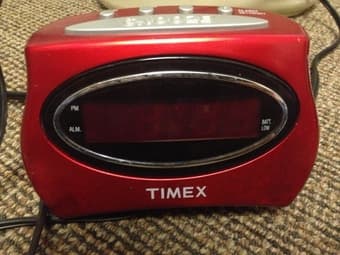 Timex Red Alarm Clock 1