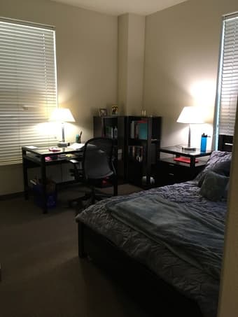 private room and full bathroom, in 4 BR fully furnished apt 1
