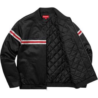 Supreme Reflective Stripe Work Jacket Medium Black SS18 Size M 2