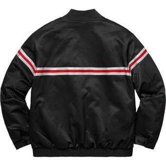 Supreme Reflective Stripe Work Jacket Medium Black SS18 Size M 3