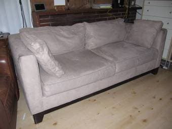Suede Sofa 1