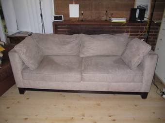 Suede Sofa 2