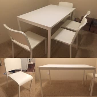 Moving out sale : Dining table and chairs 1