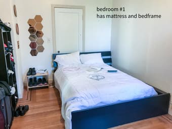 2 quiet bedrooms in spacious, sunny, furnished 3 BR in the Mission 1