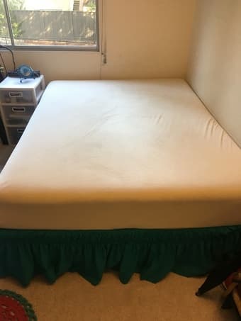 Queen memory foam mattress with box spring 2