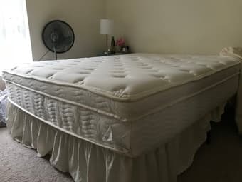 Queen size mattress (and frame) 1