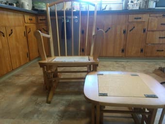 Dutailier glider frame w/ ottoman 1