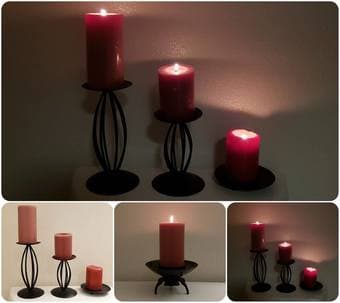 home decorations: rug, candle holders set, fake plants, incense set 2
