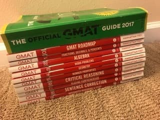 GMAT Books - 2017 Official Guide and Manhattan Prep Books 6th edition 1