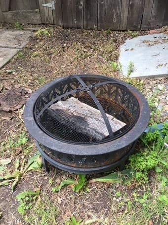 Patio furniture and firepit 2