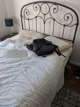 Queen Box Spring and Mattress 1