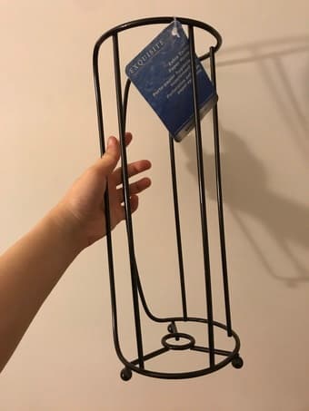 Bath items - tp holder, shower curtain & hooks, bath mat, hand towels 1