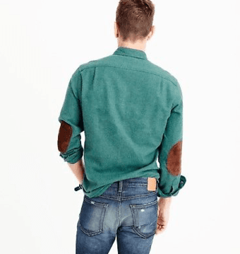 NEW WITH TAG_ JCrew elbow patch shirt men's XL- 100%cotton 3