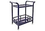 Navy bar cart on wheels 2
