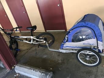woman bicycle,  and trailor for sale 2