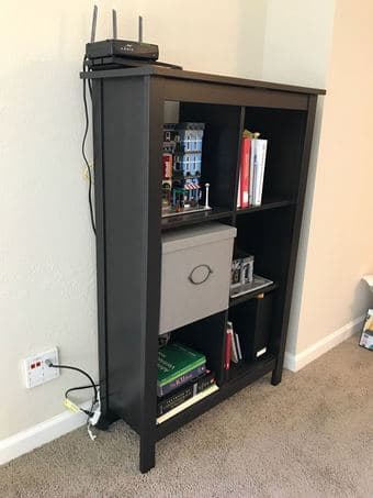 Classy Ikea black-brown furniture - bookshelf/shelving unit 2