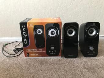 Creative Inspire T12 2.0 Multimedia Speaker System with Bass Flex Tech 1