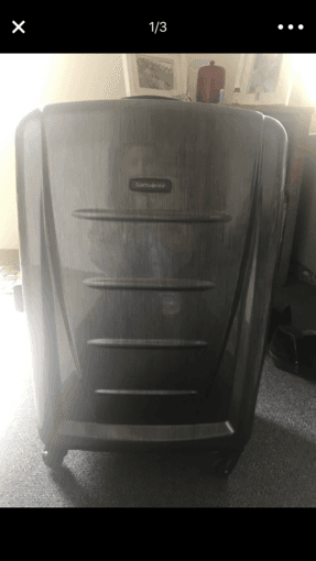 Samsonite luggage new in charcoal 1