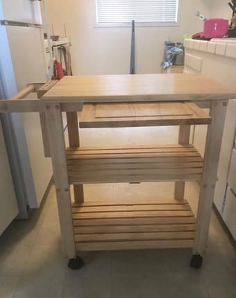 Kitchen island in natural color 3