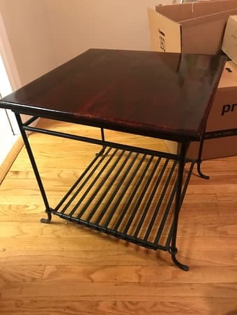 Selling desk, ottoman, large coffee table, and small table 2