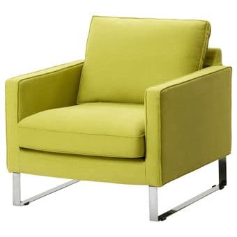 Ikea Mellby lounge chair bright green/chartreuse 1