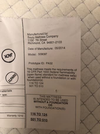 Queen mattress, 3.5years old 2