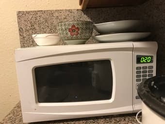 microwave $35, sofa and desk are free 1