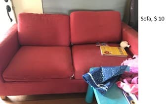 microwave $35, sofa and desk are free 2