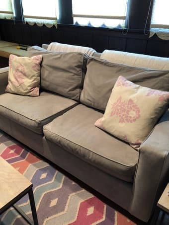 Velvet sofa 1