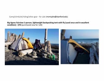 Camp and climb items for sale 2
