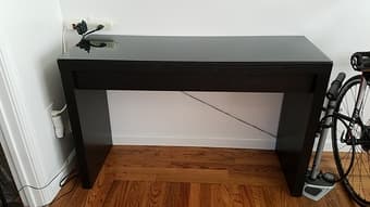 Desk / Dressing Table - Black Ikea MALM series 1