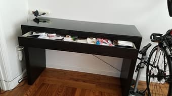 Desk / Dressing Table - Black Ikea MALM series 2