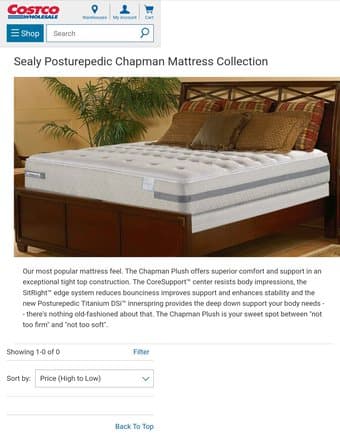 REDUCED Queen Mattress- Sealy Posturepedic plush pillowtop, high qual 1